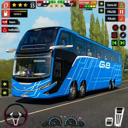 Coach Bus Game 3D Bus Driver 아이콘