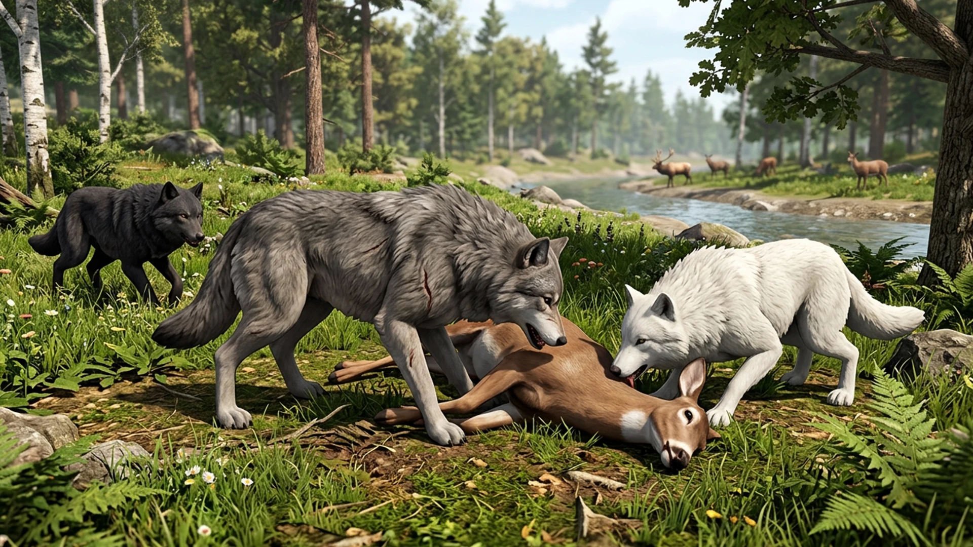Wolf Simulator Animal 3D Game screenshot