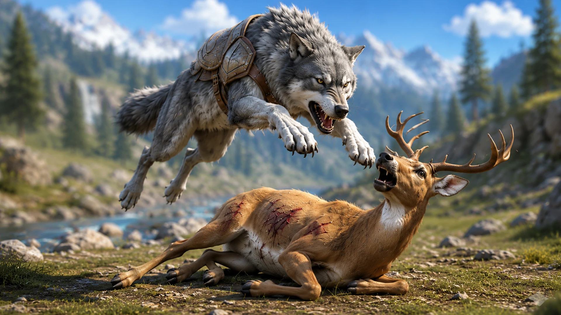 Wolf Simulator Animal 3D Game screenshot